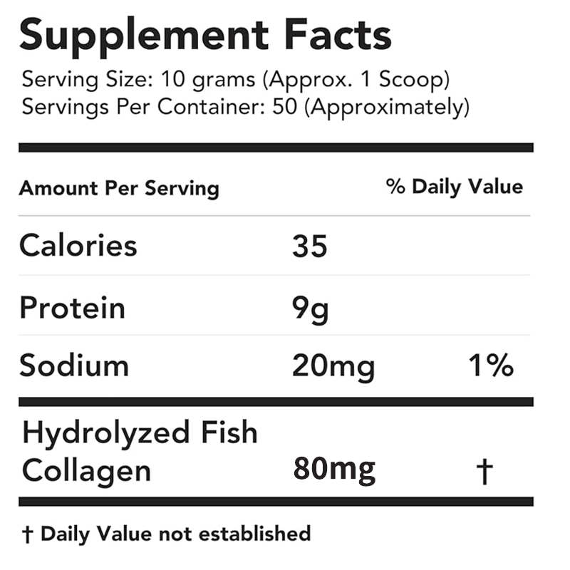 Pure Marine Fish Collagen Peptide Powder Low Molecular Protein Skin Elasticity Joint Support OEM ODM Private Label Wholesaler