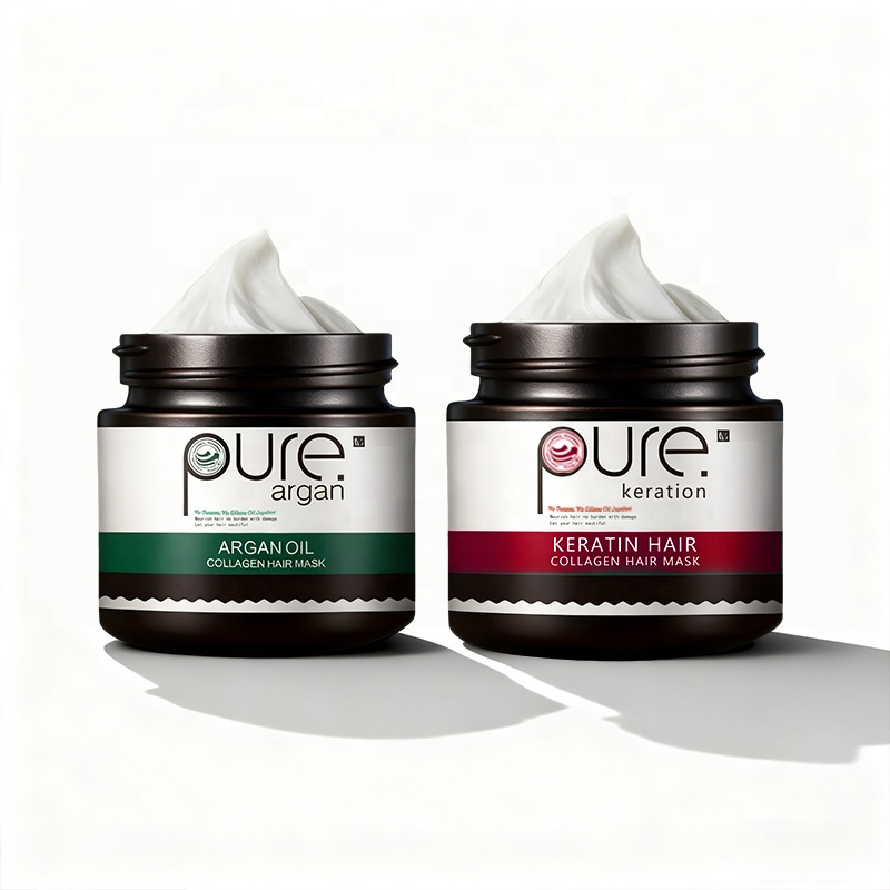 PURE Keratin Collagen Hair Mask Argan Oil Hair Spa Cream