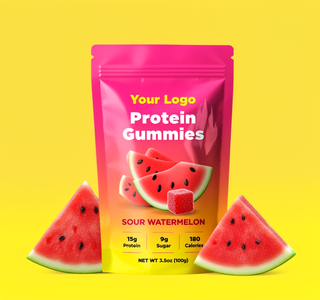 Hydrolyzed Collagen Protein Gummies for Muscle Growth Athletic Support Sugar Free Health Supplement Soft Candy Fitness Recovery