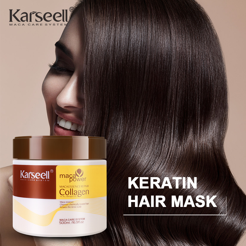 Karseell Maca Essence Repairing Hair Cream Hair Treatment Karseell Collagen Pure Keratin Hair Straightening Mask