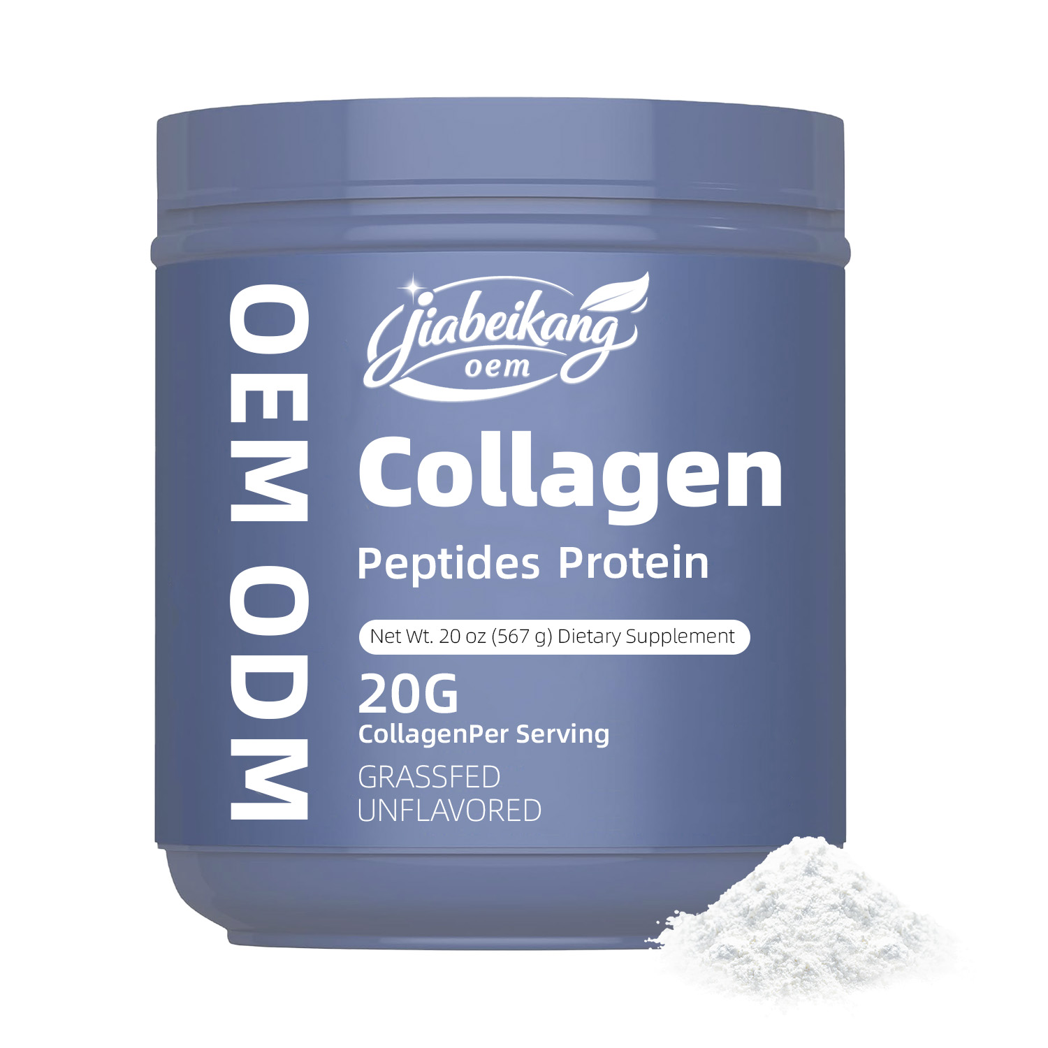 Hydrolyzed Collagen Peptides Powder Grass-Fed Protein Supplement High Absorption Low Molecular Weight Keto Friendly Unflavored