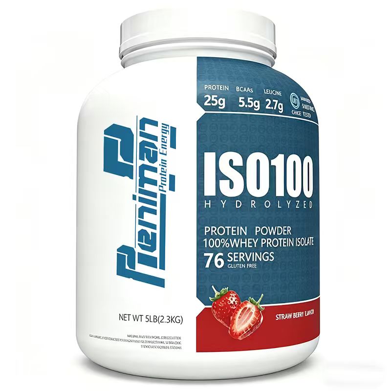 OEM Fast Absorbing Hydrolyzed Whey Protein Isolate Post Workout Recovery Supplement Strawberry Flavor ODM