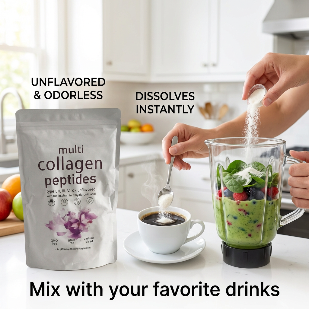 Private Label OEM Hydrolyzed Marine Collagen Peptides Powder Fish Protein Supplement for Hair Skin Nails Glow