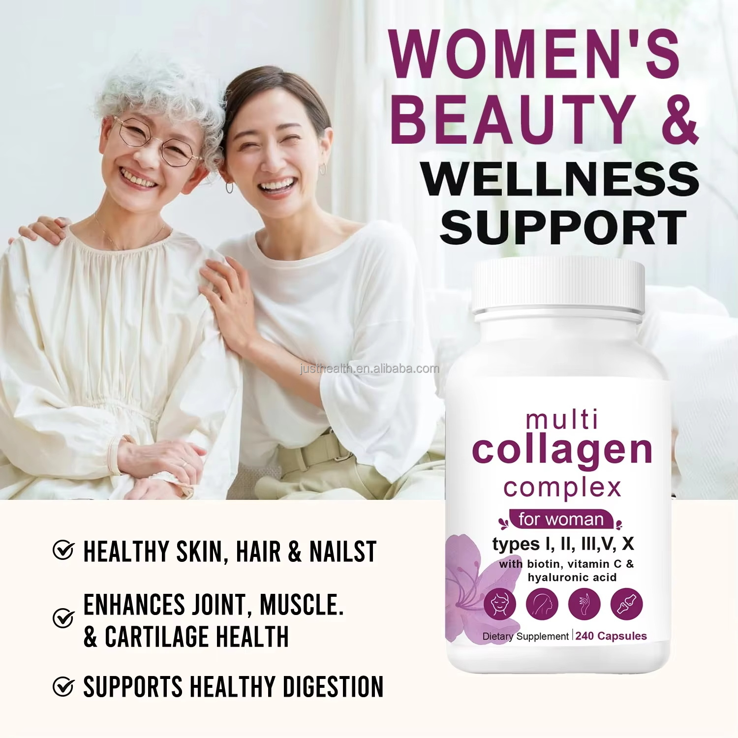 Multi Collagen Peptides Capsules Detail 1