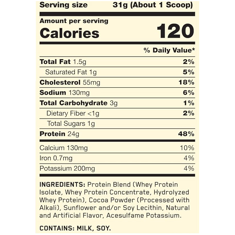 Sugar-Free Whey Protein Powder 24g Per Serving for Adults Not for Pregnant Women