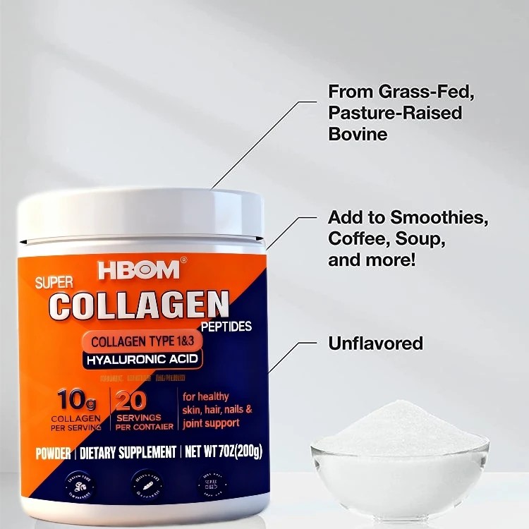 Hot Sale Hydrolyzed Collagen Peptides Protein Powder Adult Supplement for Skin Lean Muscle &amp; Natural Energy Gummy Candy Dosage