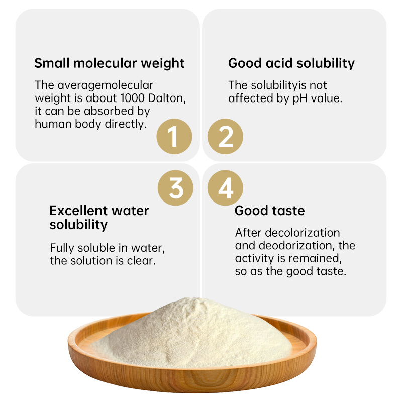 Manufacturer Wholesale Small Molecule Hydrolyzed Protein Peptides Colorless Powder Beneficial for Healthy Nails and Hair