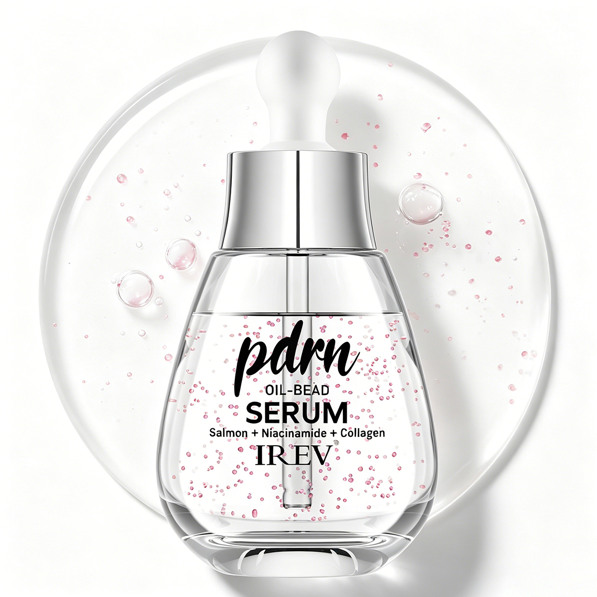 Wholesale PDRN Salmon Facial Oil Beads Serum With Niacinamide Collagen for Glow &amp; Whitening All Skin Types