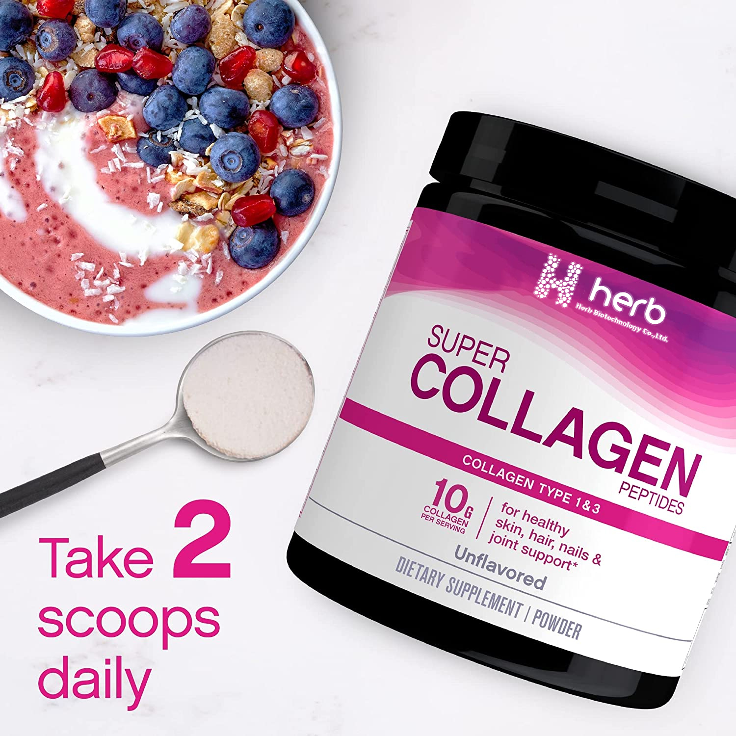 OEM/ODM Private Label Vital Proteins Hydrolyzed Marine Collagen Peptides Powder Supplement for Skin Whitening for Adult