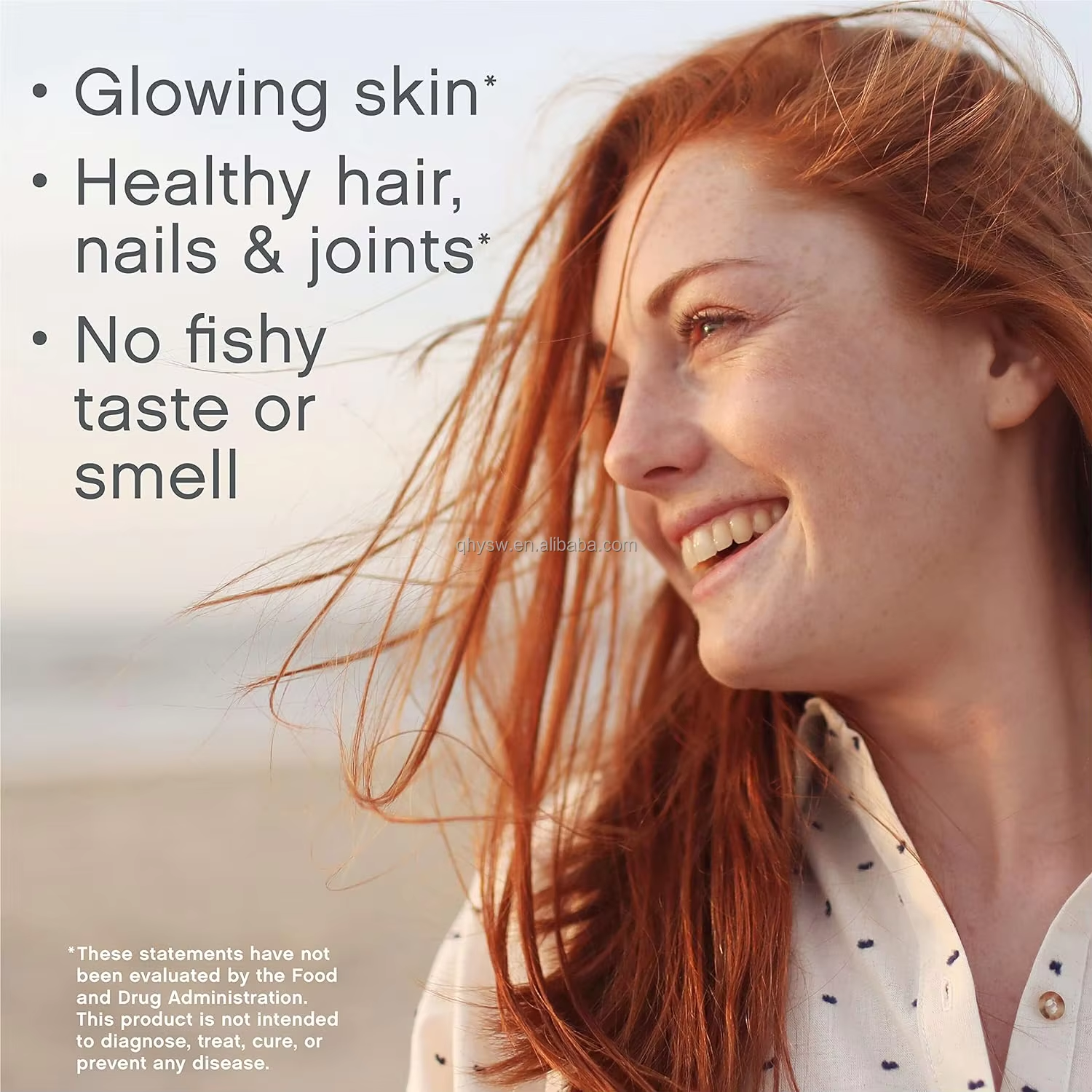 OEM Private Label Hydrolyzed Marine Fish Collagen Protein Powder Hyaluronic Acid Vitamin C Adult Skin Whitening Supplement