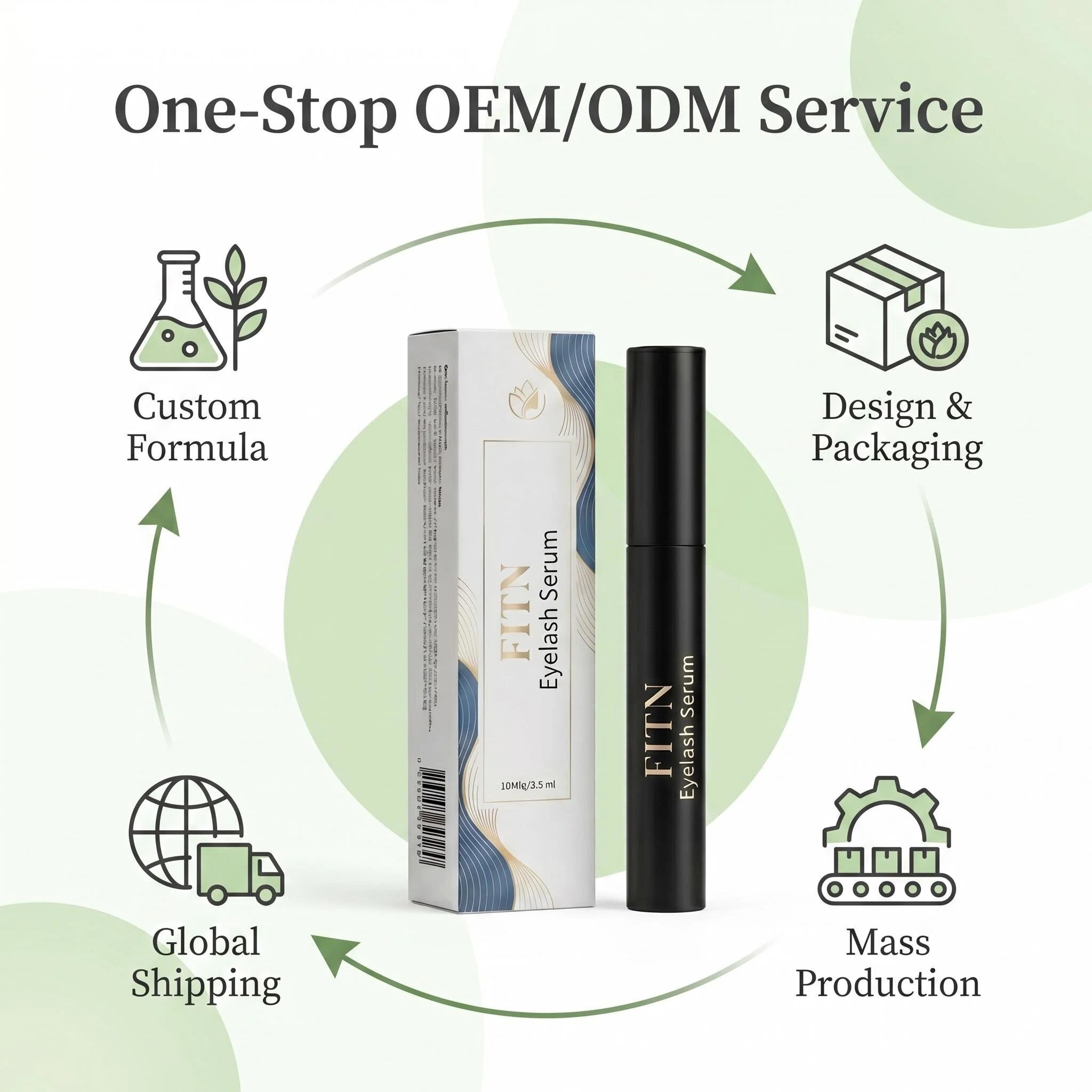 Liposome Peptide Eyelash Growth Serum 3% Redensyl Capixyl Private Label Lash Enhancer OEM ODM Manufacturer Wholesale Bulk Buy
