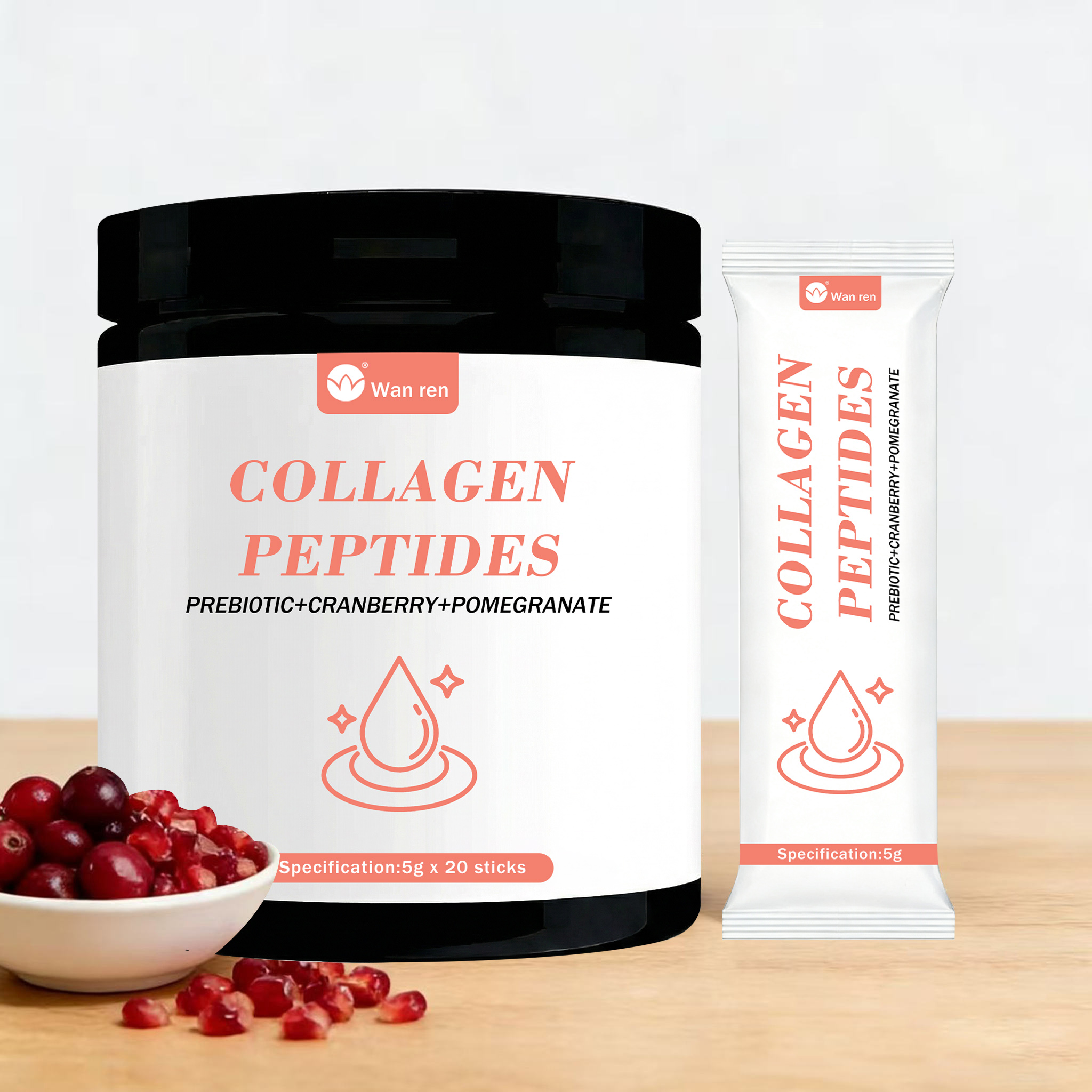 Hydrolyzed Collagen Peptides Powder Type I &amp; III &ge;90% Protein Fish or Bovine Source Low Molecular Weight (<3kDa) Bulk OEM Supply