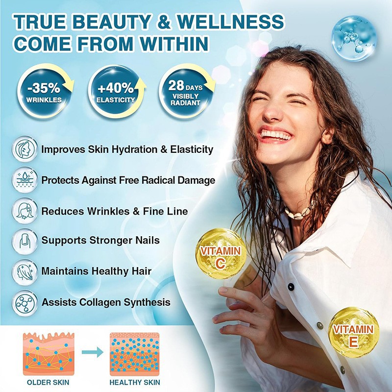 Plant Based Vegan Hydrolyzed Pure Collagen Peptides Powder Multi Proteins 250g Energy Providing Supplement 2 Year Shelf