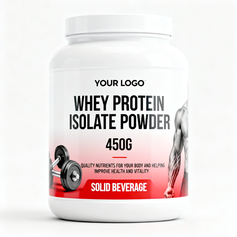 Whey Protein Isolate Powder 450G Adult Dietary Supplement OEM Private Label Custom Bulk Powder Gluten-Free High-Protein