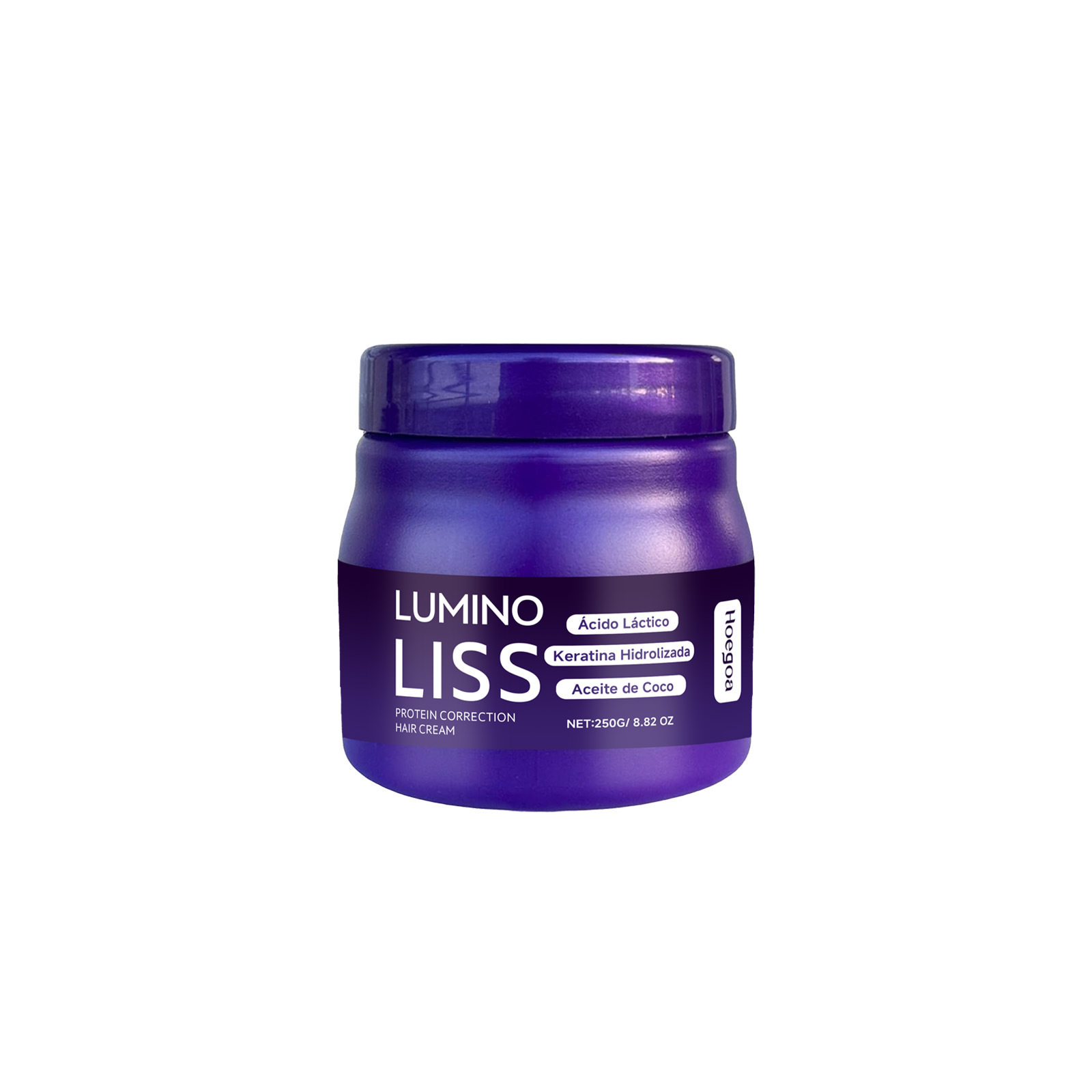 HOEGOA Anti-Aging Protein Straightening Cream Lactic Acid Hydrolyzed Keratin Nourishes Smooths Creates Silky Weighty Locks