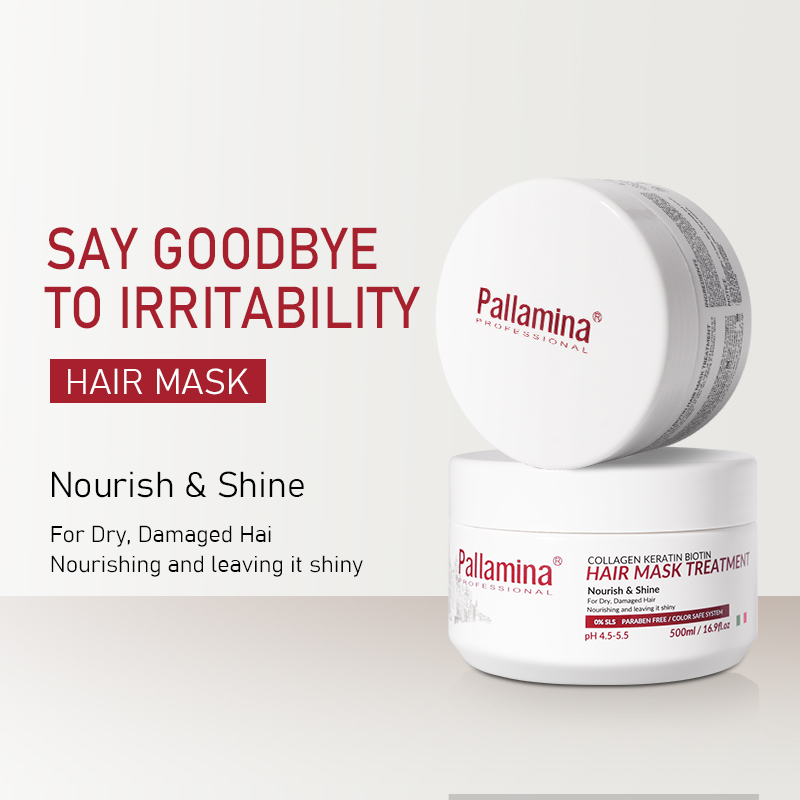 Pallamina Hair Care Nourishing Anti-loss Hair Mask Keratin Biotin Essence Repairing Split End Hair Mask