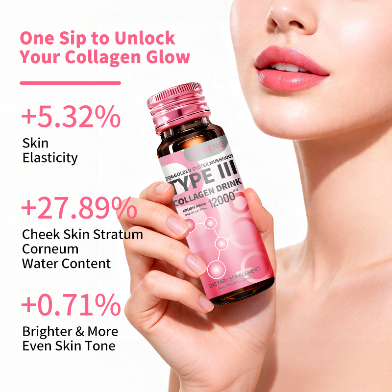 OEM ODM Food Supplement Protein Beverage, Beauty and Whitening Marine Collagen Oral Liquid Hydrolyzed Marine Collagen Drink
