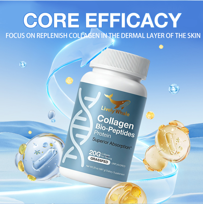 Lively Whale Collagen Bio-Peptides Protein for Skin Joint Health