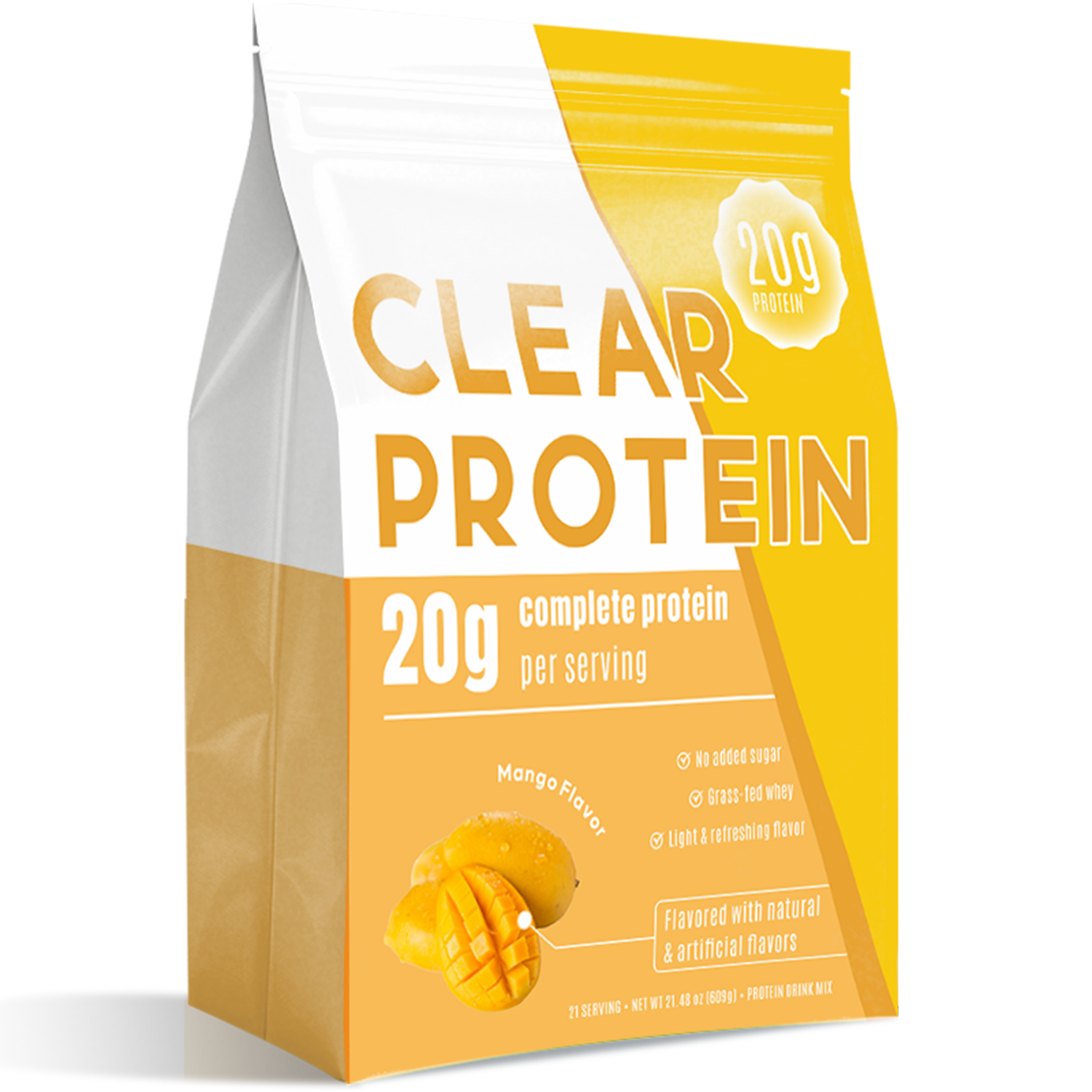 HACCP NSF ISO GMP Certified Clear Protein Powder Natural Blend Custom Blends 20G Clear Protein Powder Stick Packs