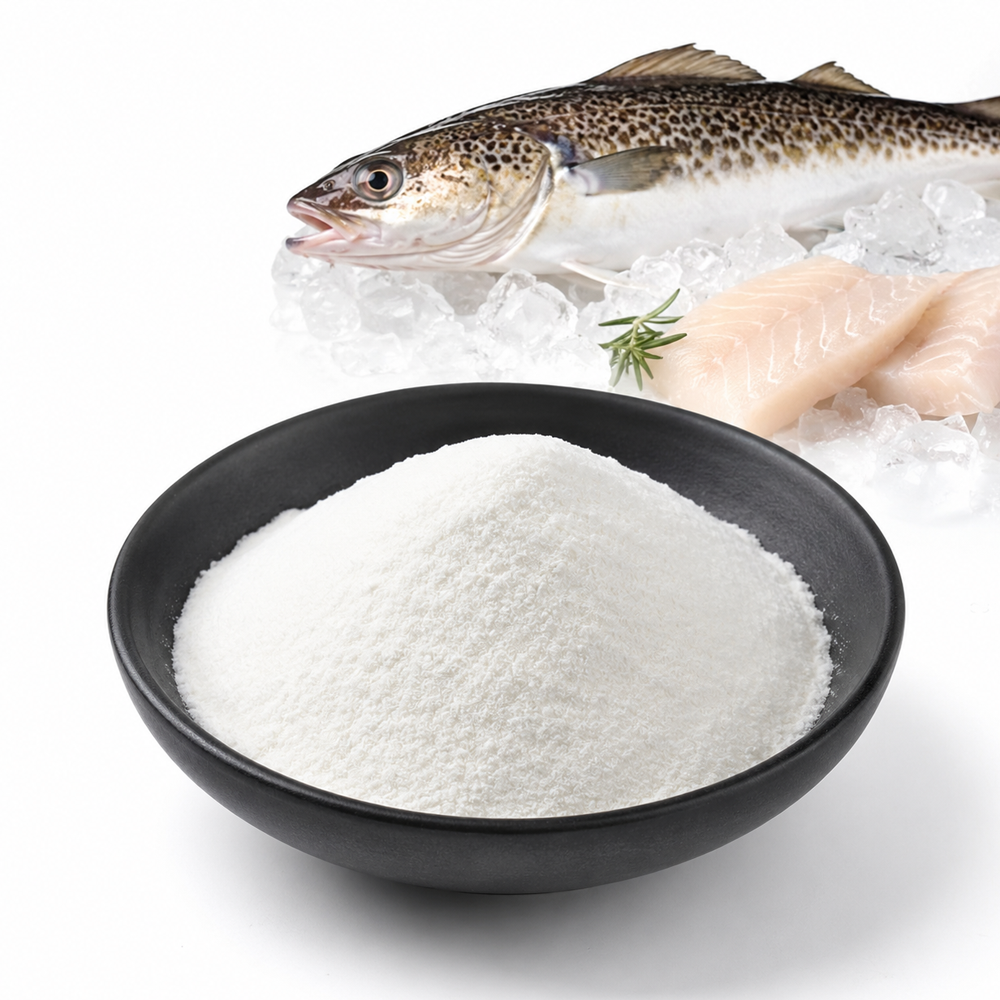 Wholesale Hydrolyzed Deep Sea Cod Fish Scale Collagen Peptide Powder High Purity Marine Source Collagen