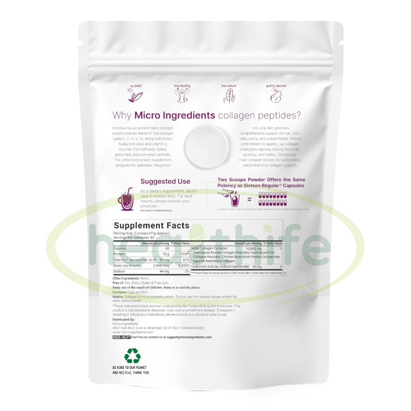 Healthife OEM Hydrolyzed Protein Multi Collagen Peptides Powder