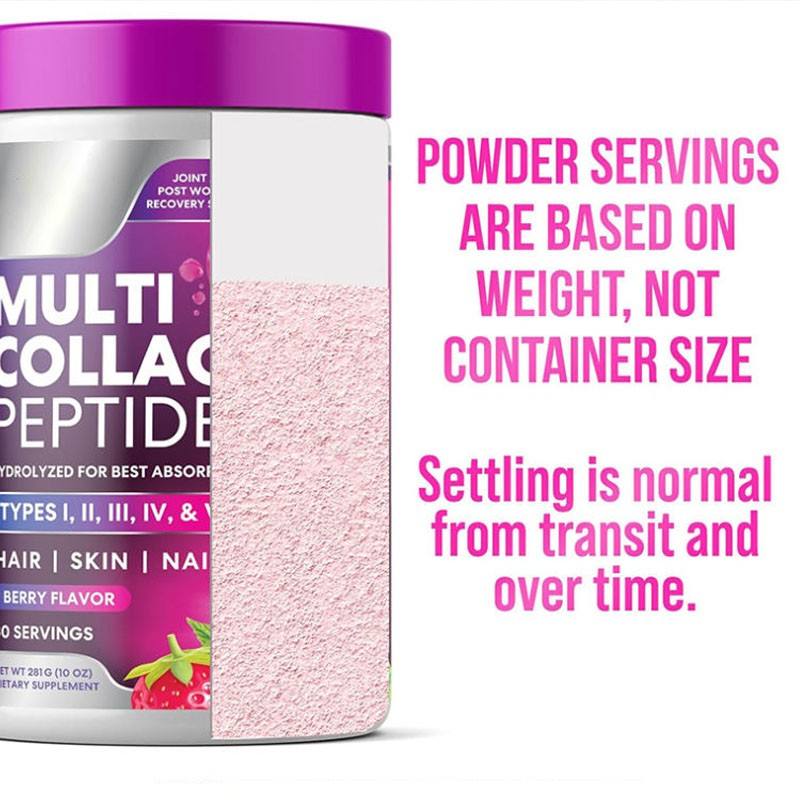 Whitening Collagen Supplement Powder Cranberry Collagen Powder Bulk Fish Bovine Collagen Peptides Powder For Skin Nail Hair
