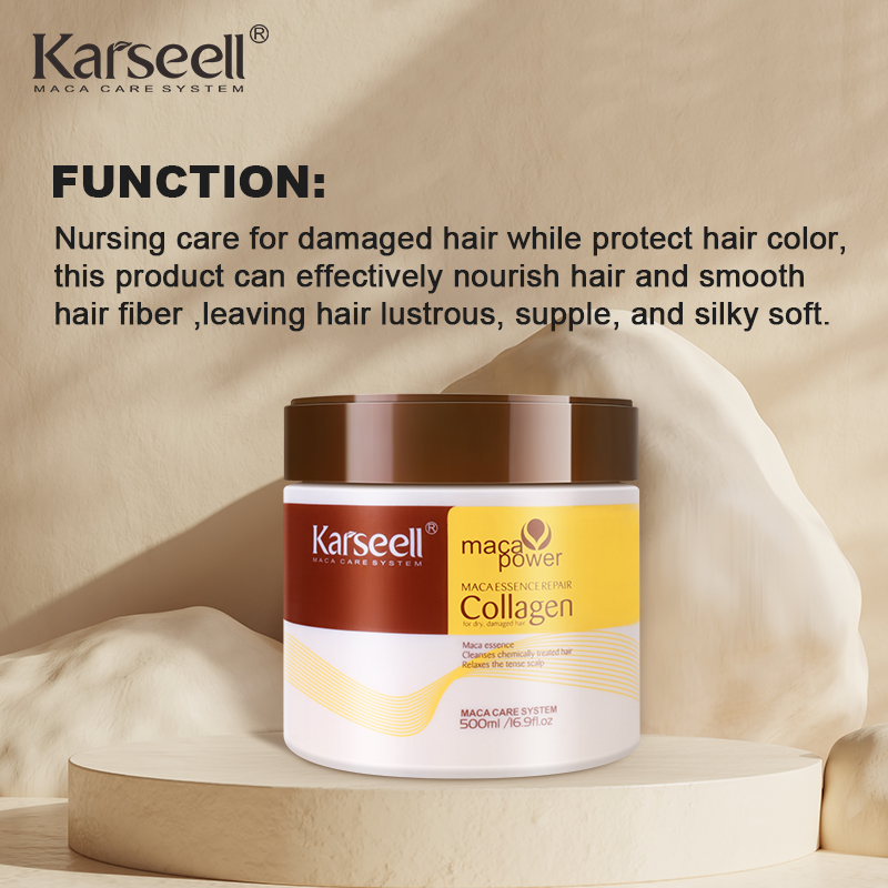 Karseell Maca Essence Repairing Hair Cream Hair Treatment Karseell Collagen Pure Keratin Hair Straightening Mask