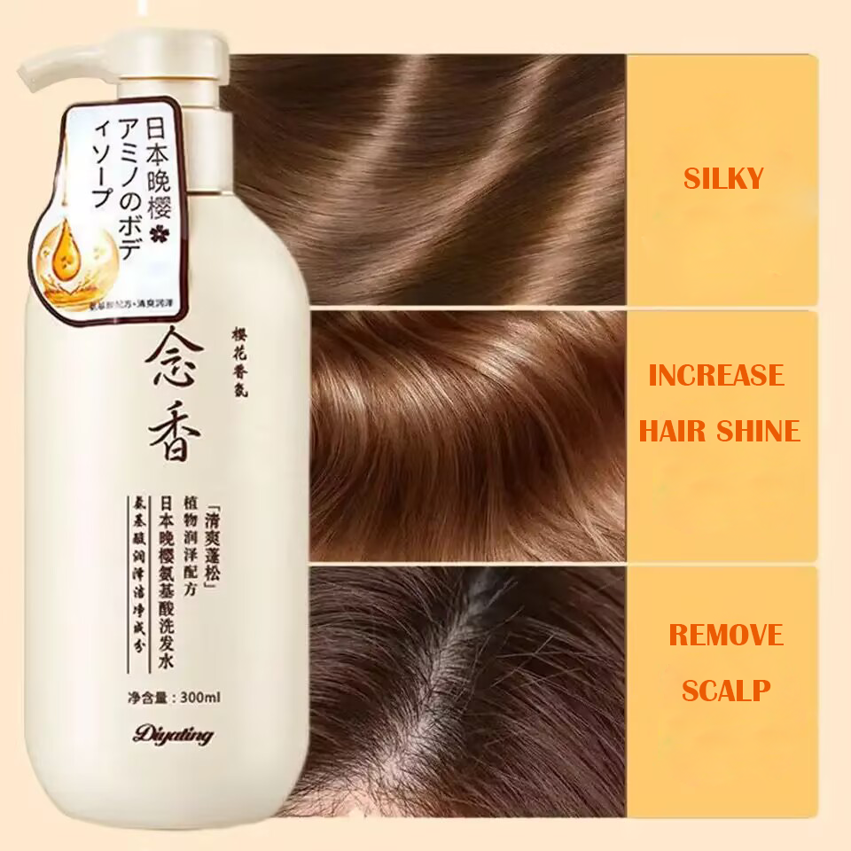 Fragrant Amino Acid Hair Shampoo And Conditioner Set Pure Organic Sulphate Free Japan Sakura Shower Gel Skin Care Hair Product
