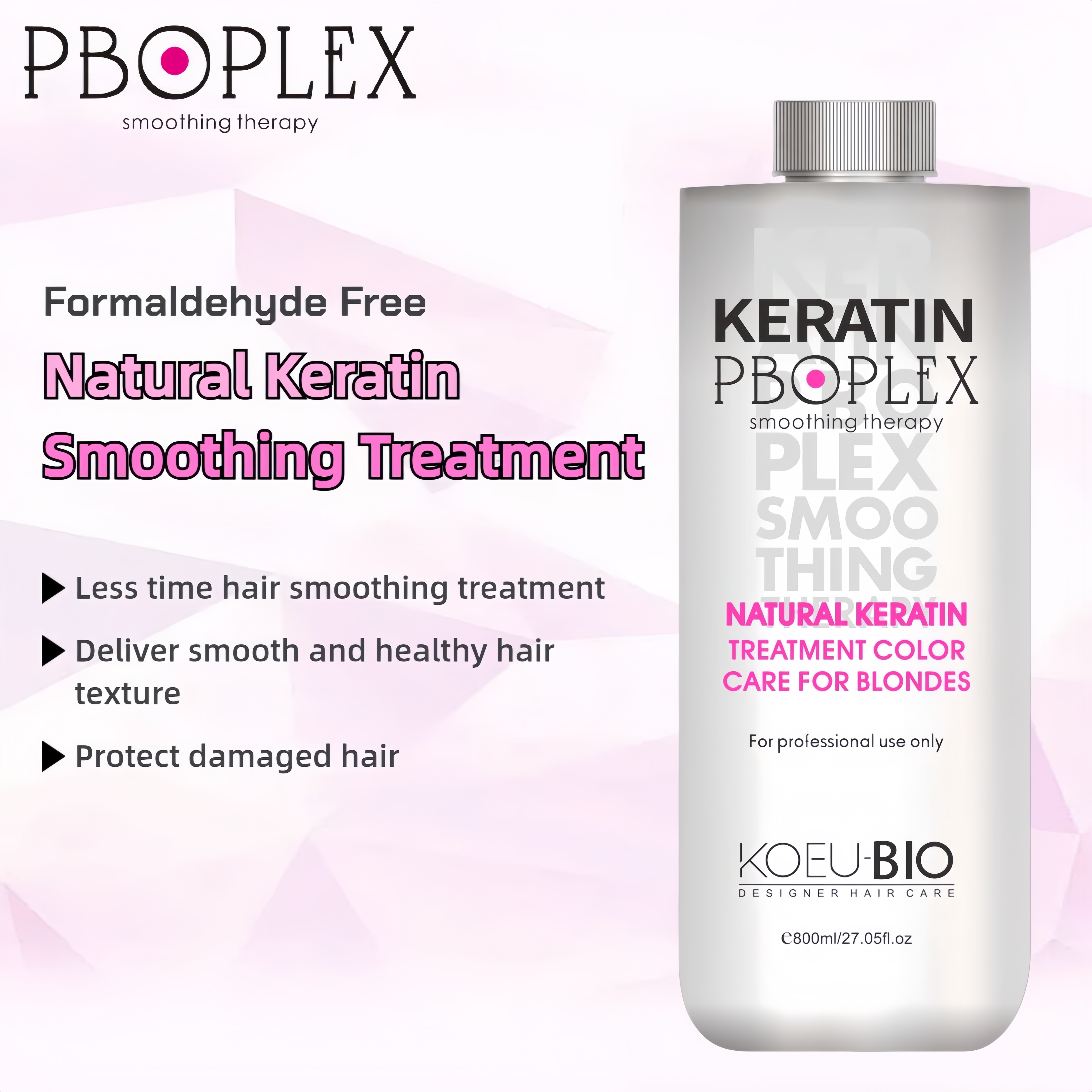 Brazilian Keratin Treatment Formaldehyde Free Protein Hair Straightening For Professional Salon Use 100ml Free Sample