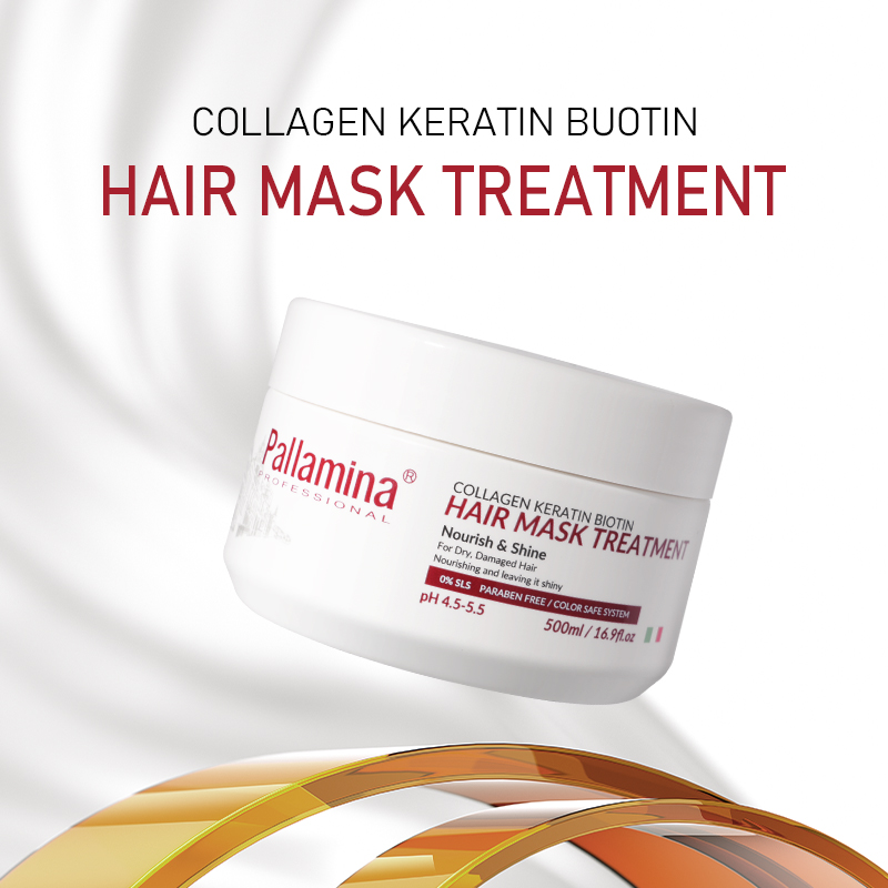 Pallamina Hair Care Nourishing Anti-loss Hair Mask Keratin Biotin Essence Repairing Split End Hair Mask