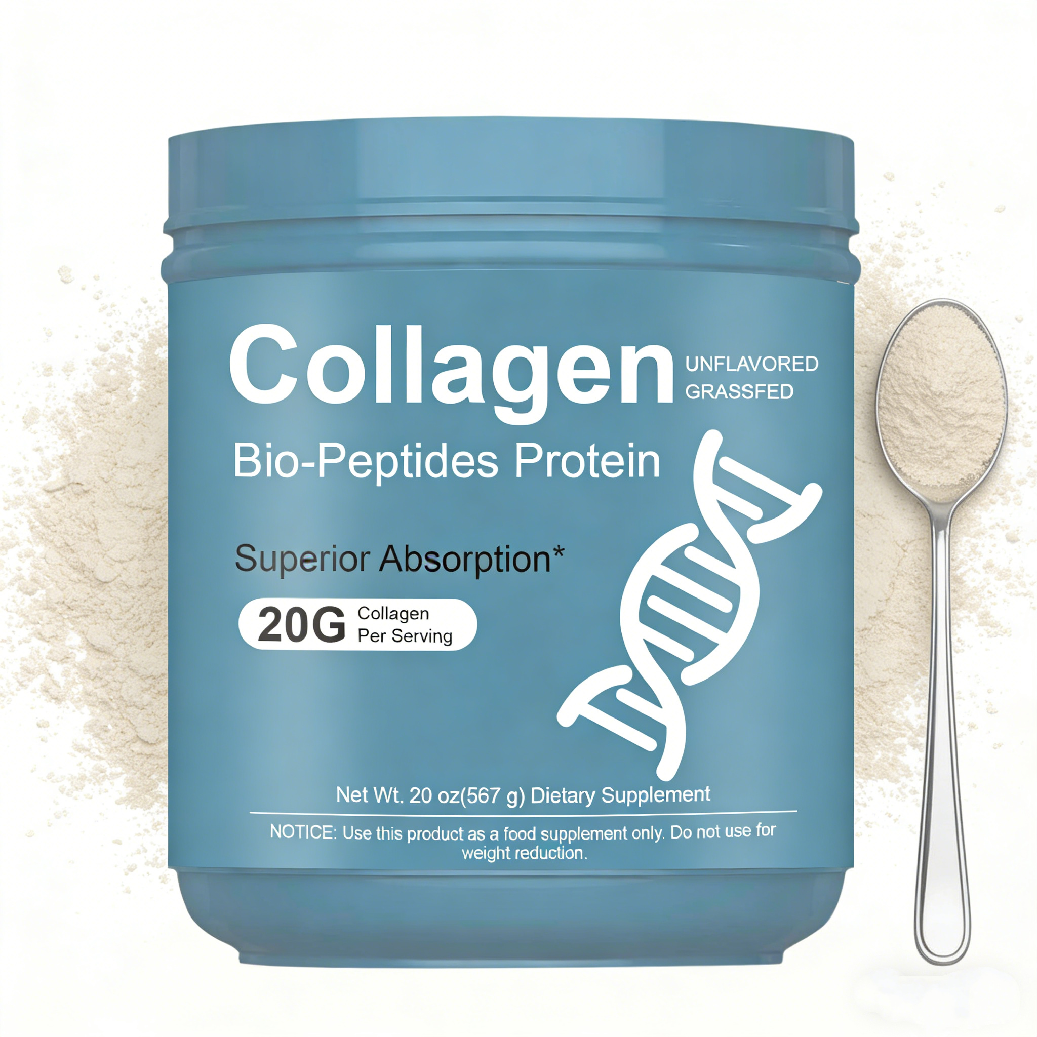 Viral Tiktok Products OEM Collagen Peptides Powder Daily Drink Hydrolyzed Collagen Bio-Peptide Protein Powder for Health Beauty