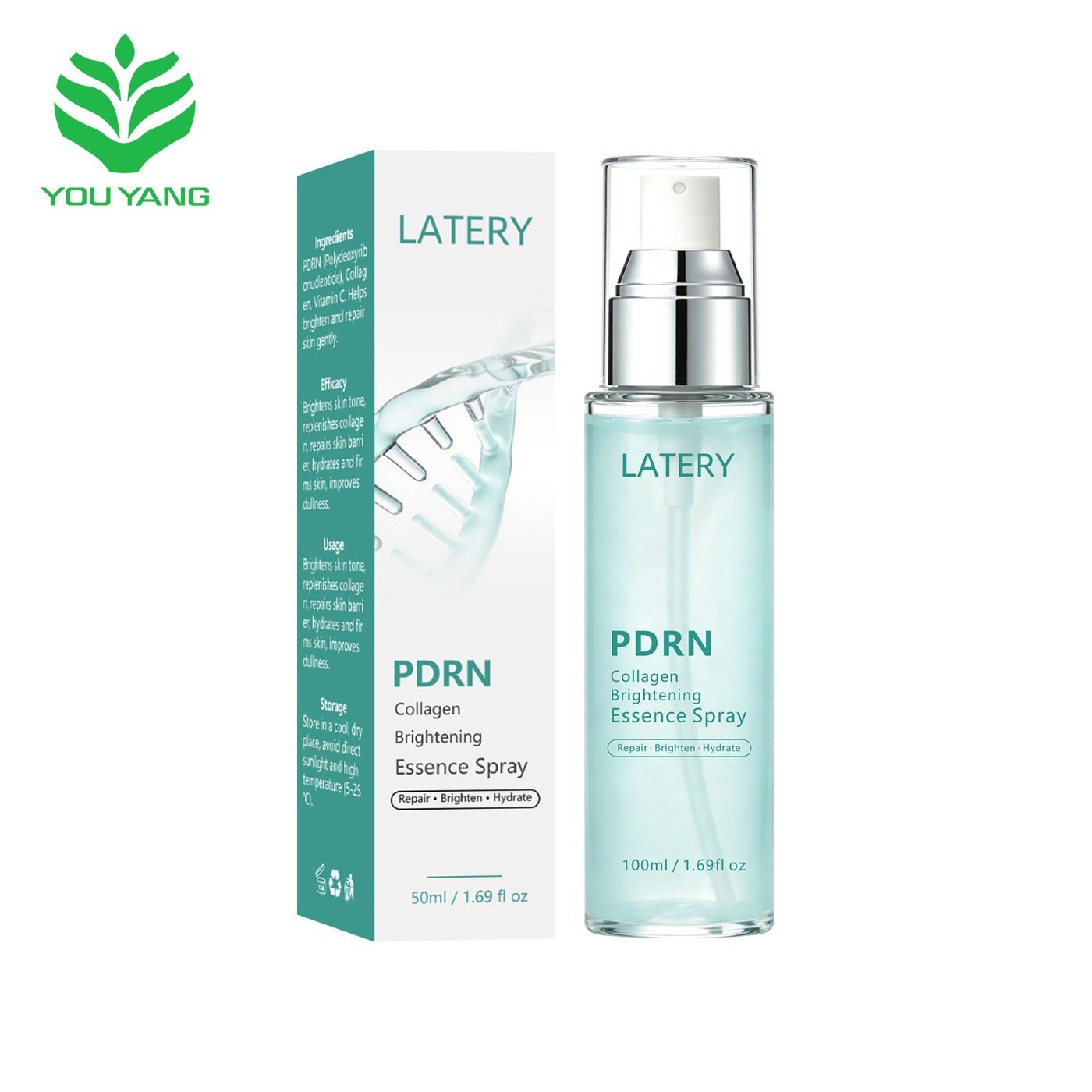 OEM 50ml PDRN Collagen Serum Salmon DNA Lift Face Serum Repair Brightening Hydrating Collagen Peptide Serum