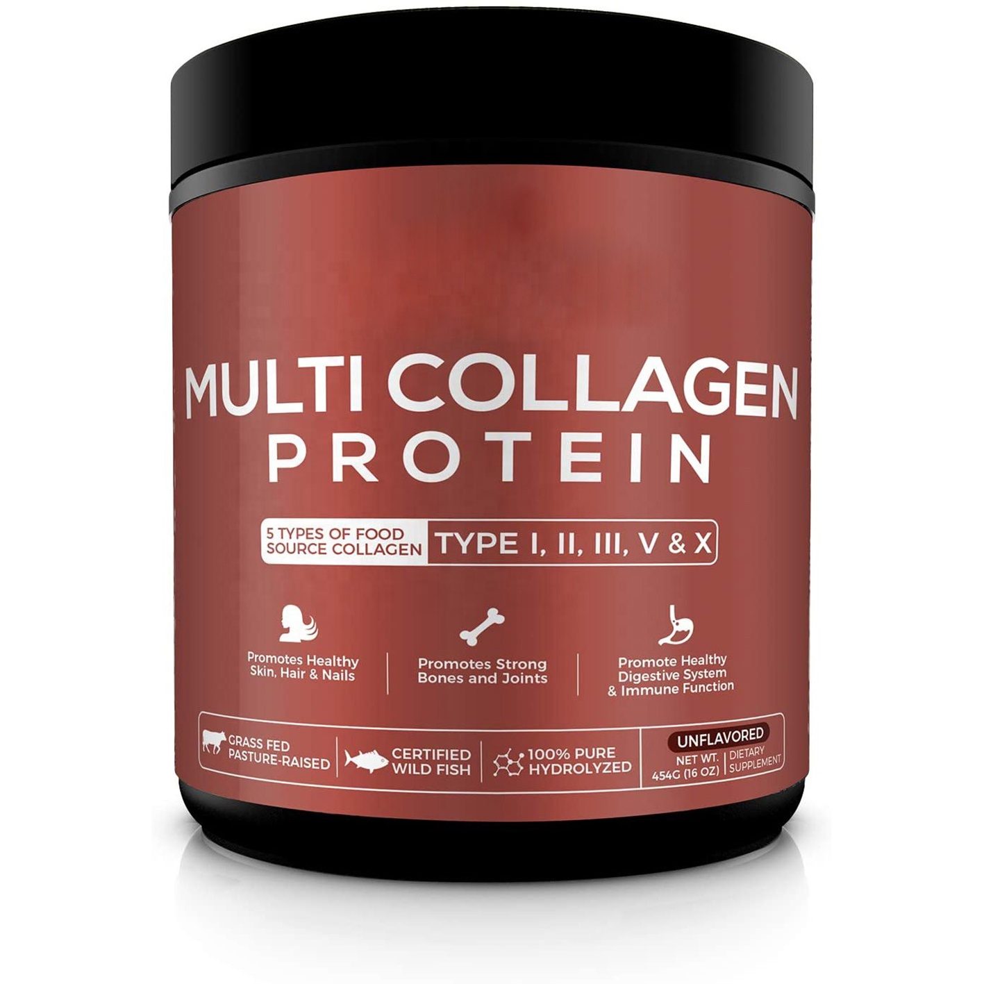 OEM ODM Support Healthy s Bone and Post Workout Recovery Multi Protein Hydrolyzed Collagen Peptide Powder for Drinks