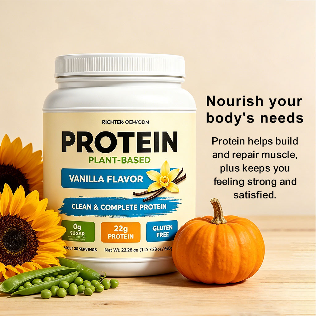 The Brand Offers High-quality Plant-based Protein Powder Supplements That Are Non-GMO And Gluten-free.