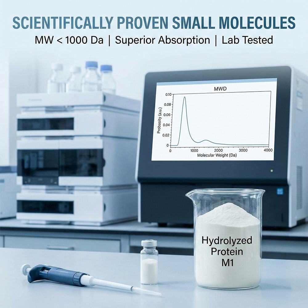 Natural Herbal Extract Hydrolyzed Protein Small Molecular Peptides High Bioavailability Nutritional Fortifier Water-Soluble