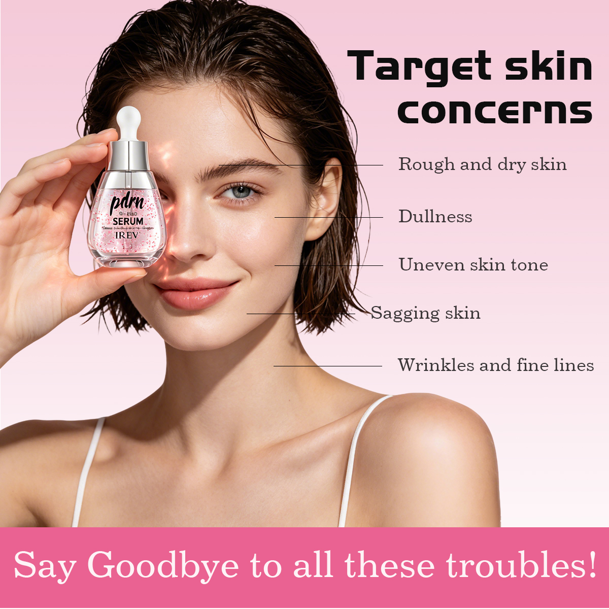 Wholesale PDRN Salmon Facial Oil Beads Serum With Niacinamide Collagen for Glow &amp; Whitening All Skin Types