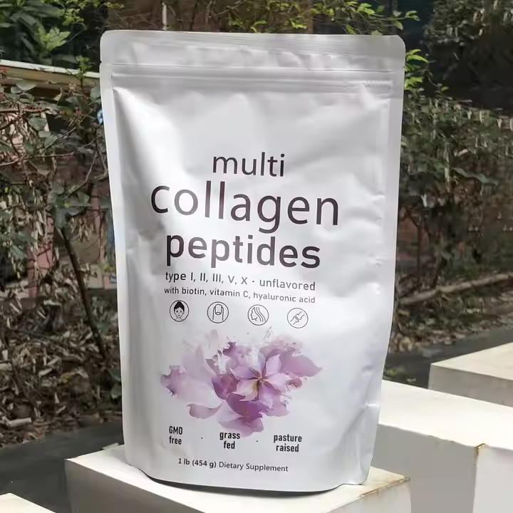 Beauty Care Multi-Collagen Peptides Hydrolyzed Peptides Protein All-in-1 Marine Collagen Powdered Drinks for Skin, Hair, Nails