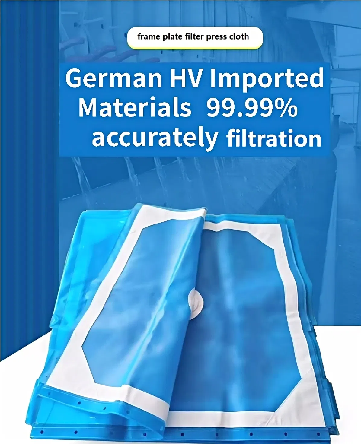 Frame plate filter press cloth