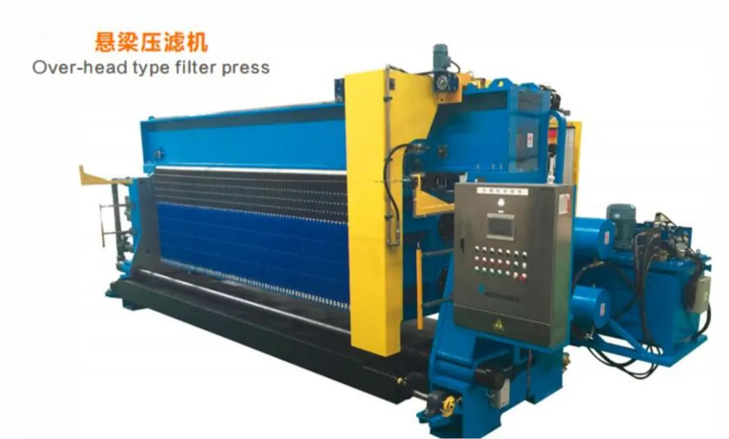 Over Head Suspension Type Filter Press