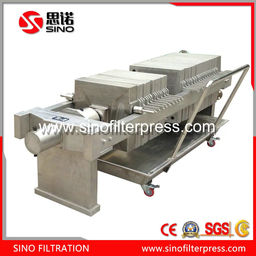 Sino Hydraulic Manual Stainless Steel Plate Frame Filter Press