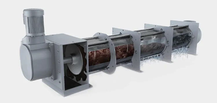 Automatic Belt Filter Press Sludge Dewatering Machine Dewater Single Screw Press Separator