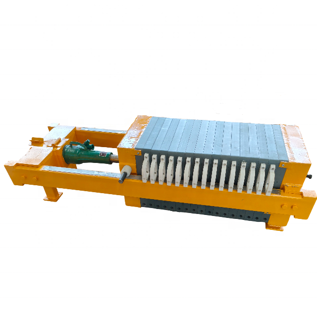 Semi-Automatic Hydraulic Chamber Filter Press Polypropylene Plates for Industrial Wastewater Treatment Sludge Dewatering 10 Bar