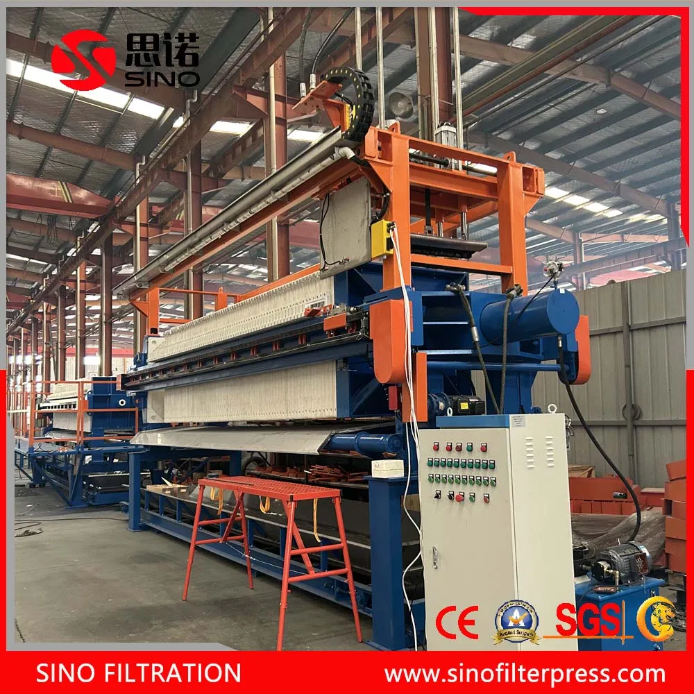 Mining Industrial Sludge Dewatering Filter Press Machine with Automatic Cloth Washing System