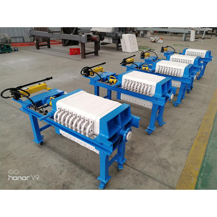 Small Portable Manual Jack Filter Press for Wastewater Treatment
