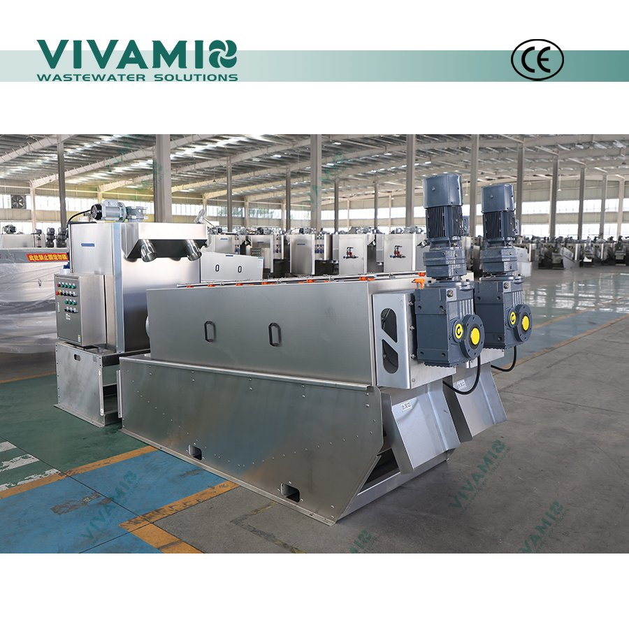 Energy Saving Spiral Filter Press Dehydrator Automatic Screw Press for Dewatering Applications