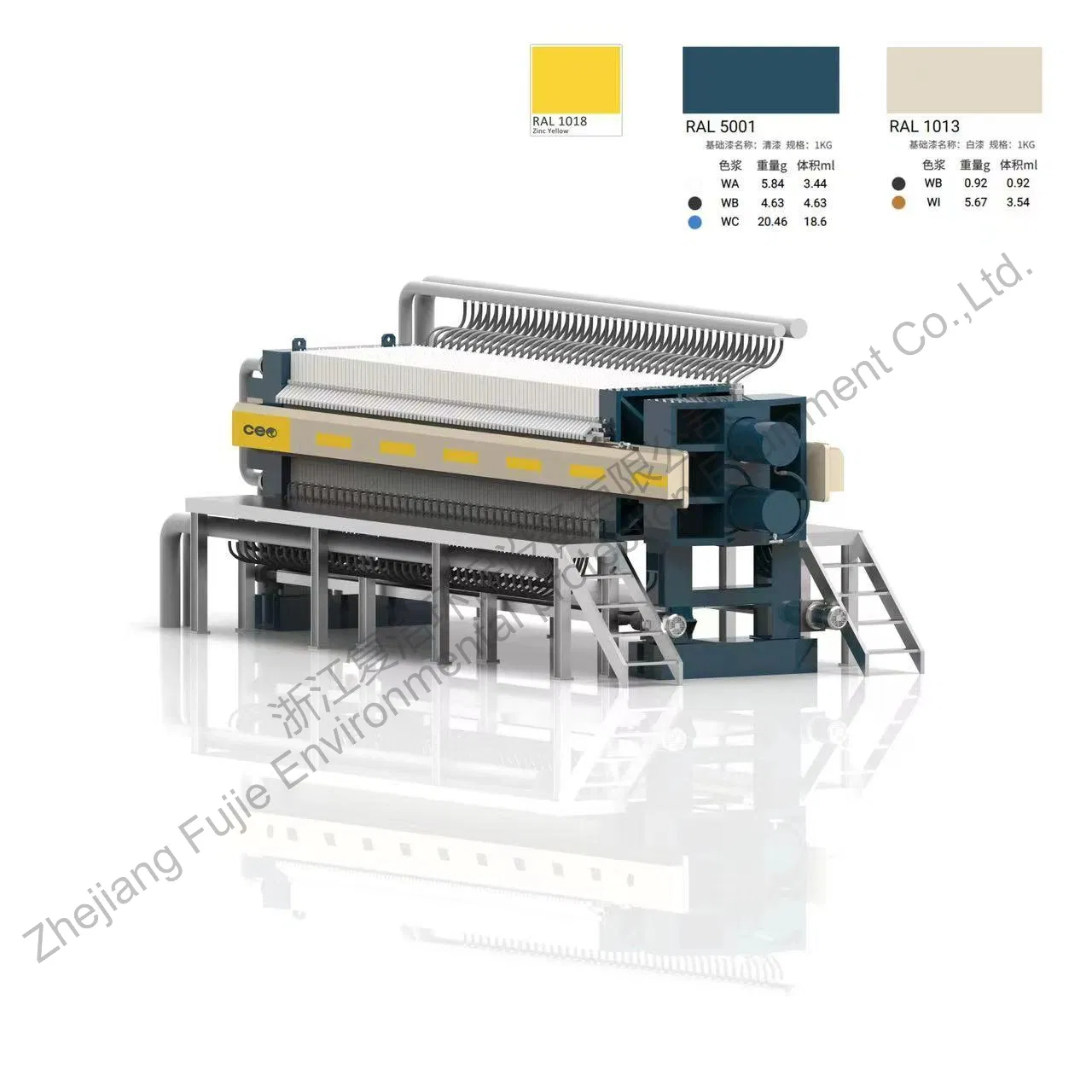 Fully/Semi Automatic Fast Open Type Filter Press for Sludge Dewatering