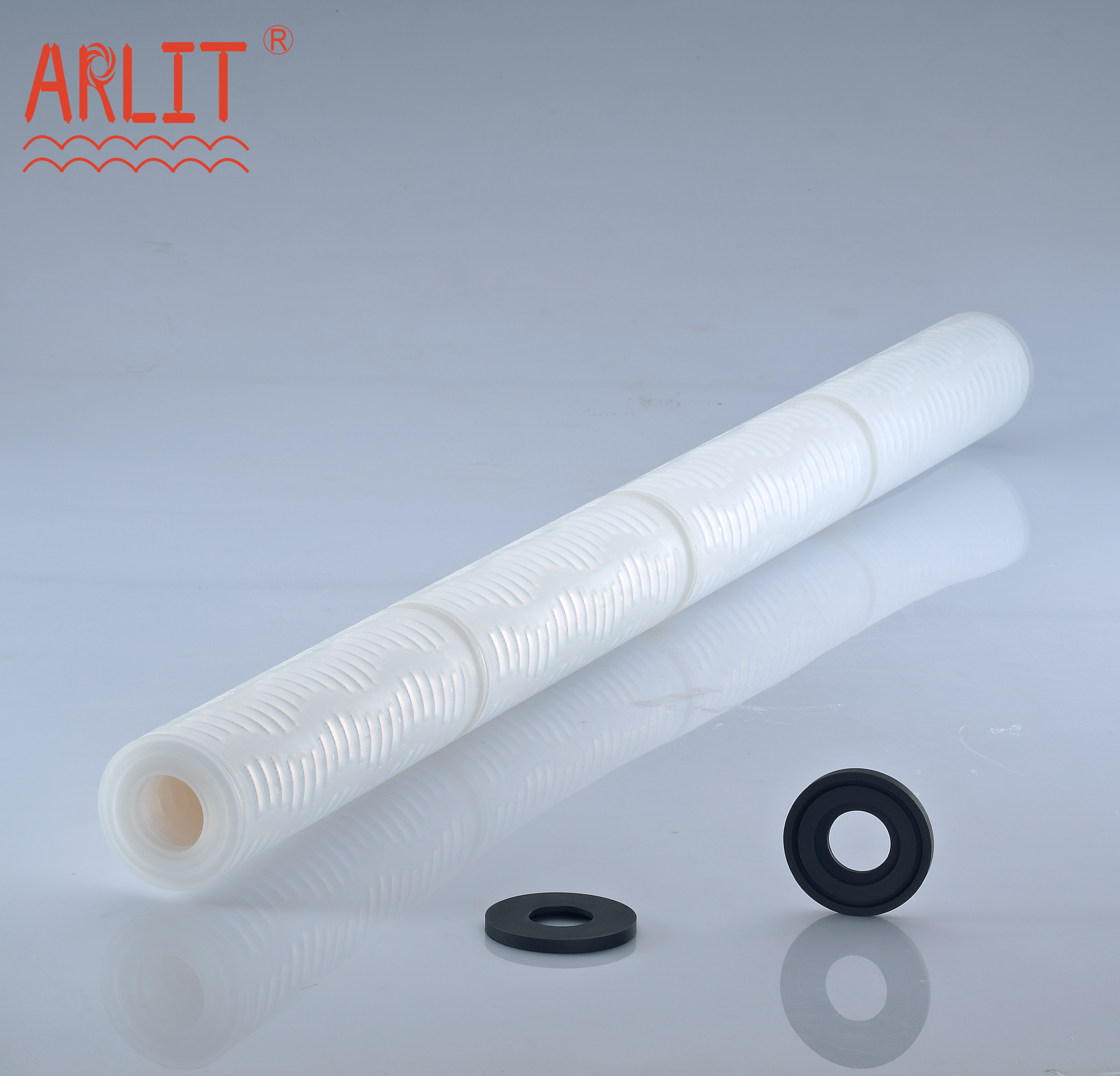 ARLIT 0.2 Micron 30 Inch PES Membrane Pleated Water Filter Cartridge For Liquid Filtration
