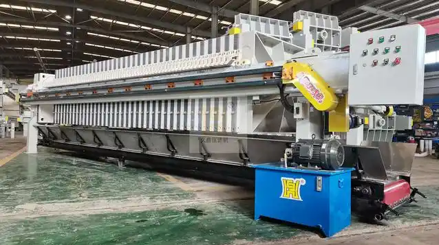 Automatic Hydraulic Diaphragm Plate Frame Filter Press 20㎡ PP Filter Plate Pump Included for Chemical Mother Liquor Dehydration