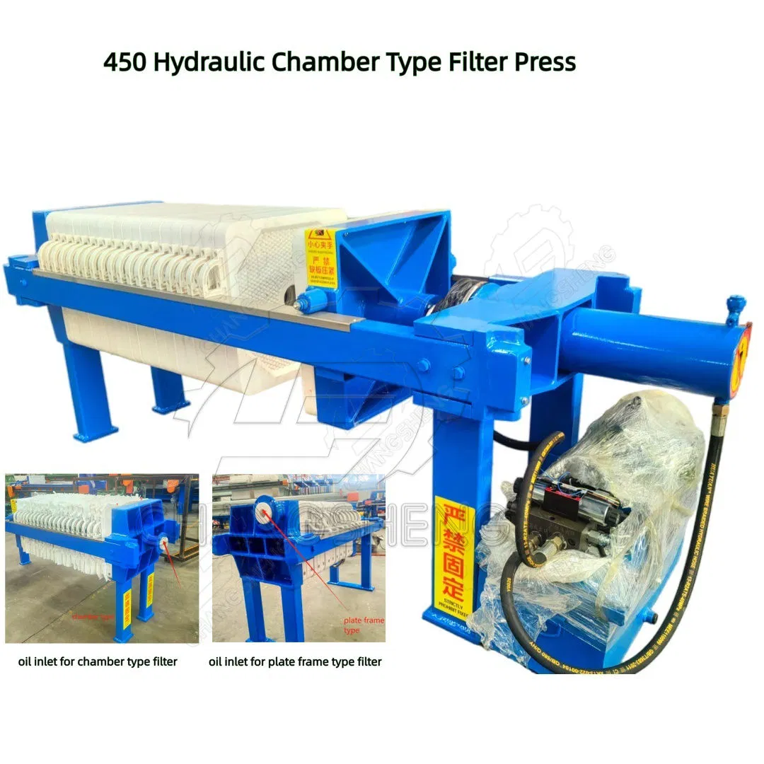 400-500kg/H 500kg-1000kg/H Auto Hydraulic Plate and Frame Oil Filter Press Edible Oil Palm Kernel Oil Filter Press