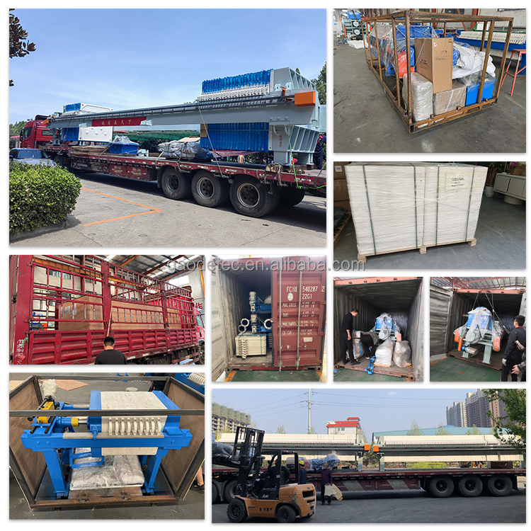 High Pressure Hydraulic Chamber Filter Press for Stone Marble Granite Wastewater Treatment